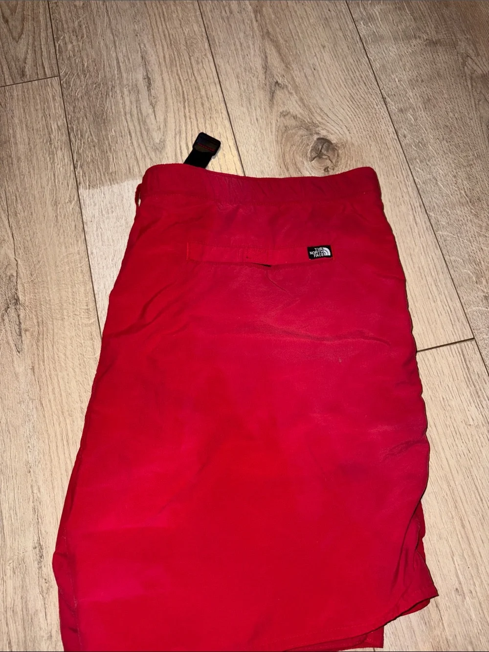 The North Face Red Men’s Swim Shorts with Buckle Waist